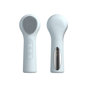 <span class=keywords><strong>Cepillo</strong></span> de limpieza <span class=keywords><strong>facial</strong></span> de silicona impermeable Depurador <span class=keywords><strong>facial</strong></span> recargable de limpieza profunda con calor y vibración - Product Image 1