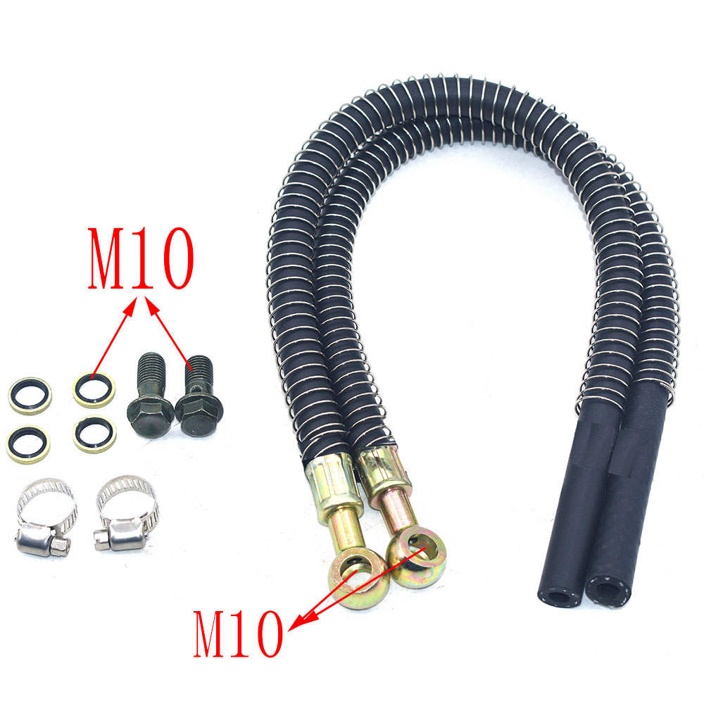 Fuel Rubber Hose Accessories Motorcycle Refit Oil Cooling Cooler Radiator Temperaturerubber Hose Gasket M8 M10 Screw