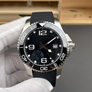 Reloj de Buceo Negro de Lujo para Hombre – Pantalla Luminosa, Correa Intercambiable de Acero Inoxidable, Reloj Deportivo Mecánico Resistente al Agua - Product Image 3