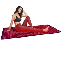 Tapis de luminothérapie rouge pour la récupération corporelle complète, appareil de luminothérapie rouge, soulagement de la douleur, couverture de luminothérapie LED infrarouge proche (NIR)