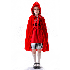 Anime Fairy Tales Red Riding Hood Costume pour filles Red Hood Fancy Dress Kids Halloween Party Costume - Product Image 2
