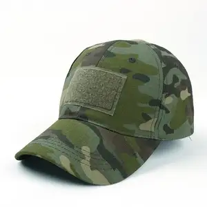 Adjustable Outdoor Cotton Embroidery Camouflage Base ball Cap custom logo old school camo hats tactical caps