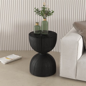 Panca Decorativa in <span class=keywords><strong>Legno</strong></span> Massello a Forma <span class=keywords><strong>di</strong></span> Tronco d'Albero, Stile Nordico Moderno e Minimalista, <span class=keywords><strong>Tavolino</strong></span> da Caffè/<span class=keywords><strong>Tavolino</strong></span> Laterale - Product Image 2
