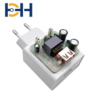 Carte de circuit imprimé de chargeur mobile USB HD-H 5V 12V 2A Alimentation électrique Conception personnalisée PCBA Modèle HX-TC601-2.4