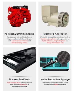 Générateur diesel silencieux avec démarrage à distance monté sur remorque, 16 kW/30 kVA-40 kW/62,5 kVA-50 kW, 220 V/230 V/380 V/400 V, 50 Hz/60 Hz - Product Image 6