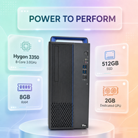 Yeni Düşük Minimum Sipariş Adedi Hygon 3350 İş Bilgisayarı Tam Set Monitör 8GB DDR4 512GB SSD 2GB GPU Özel Paketleme Linux Ofis