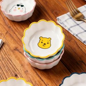 Ceramic <b>Baking</b> Bowl Creative Cute Animal Bowl with Cute Animals Pattern Porcelain Salad Dessert Bowl - Product Image 5
