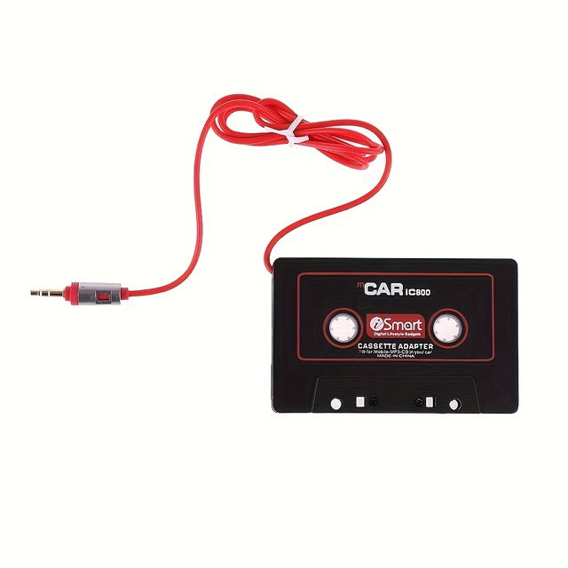 Cassette Adapter for Car Audio Auxiliary Cable Cassette Receiver Stereo Audio Tape Converter, Cassette Tape to Auxiliary Adapter
