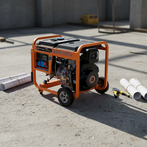 เครื่องกำเนิดไฟฟ้าดีเซลแบบโครงเปิด 3 เฟส 12V/24Ah - สตาร์ทด้วยรีโมท ขดลวดทองแดงแท้ เครื่องยนต์ 4 จังหวะ ระบายความร้อนด้วยอากาศ - Product Image 1