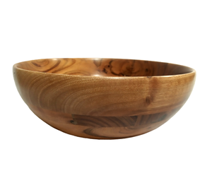 Bol rond en bois d'acacia de grande taille de haute qualité, vintage, écologique, sculpté, pour les fêtes, la cuisine, la table à manger, vente en gros - Product Image 4