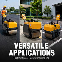 Mini-compacteur routier pour le compactage de l'asphalte et du sol |   Directement de l'usine
