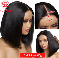 Perruques Lace Front sans colle 13x4 en fibre haute température, lisses, pour femmes, densité 150%, en stock