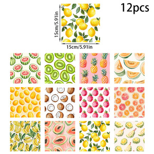 ดอกไม้ฤดูร้อนทำด้วยมือและผลไม้แตงโมบรรจุภัณฑ์กระดาษกาวสองชั้นสำหรับเครื่องใช้บนโต๊ะอาหารงานปาร์ตี้และของตกแต่งสำหรับบรรยากาศงานปาร์ตี้ - Product Image 6