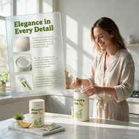 Aeglwell Marque Privée Lait de Beauté en Poudre au Collagène en Sachet Goût Melon Miel Complément Alimentaire Nourrissant pour la Peau
