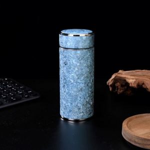 High-Grade 480ml Pure Titanium Double-Layer Vacuum Flask Ice Flower Craft Travel <b>Cup</b> Ti <b>Thermos</b> for Business Gifts - Product Image 4