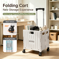 Chariot de courses pliable personnalisé en PP lavable avec roues pour personnes âgées, idéal pour le marché et l'usage quotidien en extérieur