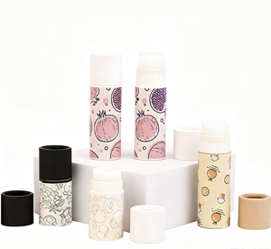 Biodegradable Cylinder <b>Cardboard</b> <b>Tube</b> Kraft Paper Cosmetic Container for Lipstick, Deodorant, Sunscreen & Lip Balm Packaging - Product Image 2