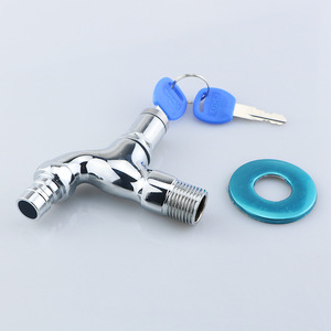 Couvercle de verrouillage extérieur en cuivre antivol à ouverture rapide <span class=keywords><strong>robinet</strong></span> de machine à laver à clé froide unique - Product Image 6