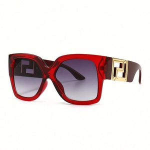 Lunettes de soleil œil de chat surdimensionnées de luxe vintage avec logo personnalisé, dégradé, UV400, carrées, pour femmes - Product Image 5
