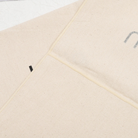 Enveloppe d'emballage avec logo personnalisé imprimé Sac en coton à rabat pour vêtements Pochette d'enveloppe d'emballage cadeau en coton Martin doux avec poussière