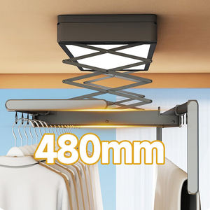 Séchoir à linge chauffant intelligent avec éclairage LED, design pliable pour balcon et cuisine, sèche les vêtements et la literie ensemble - Product Image 2