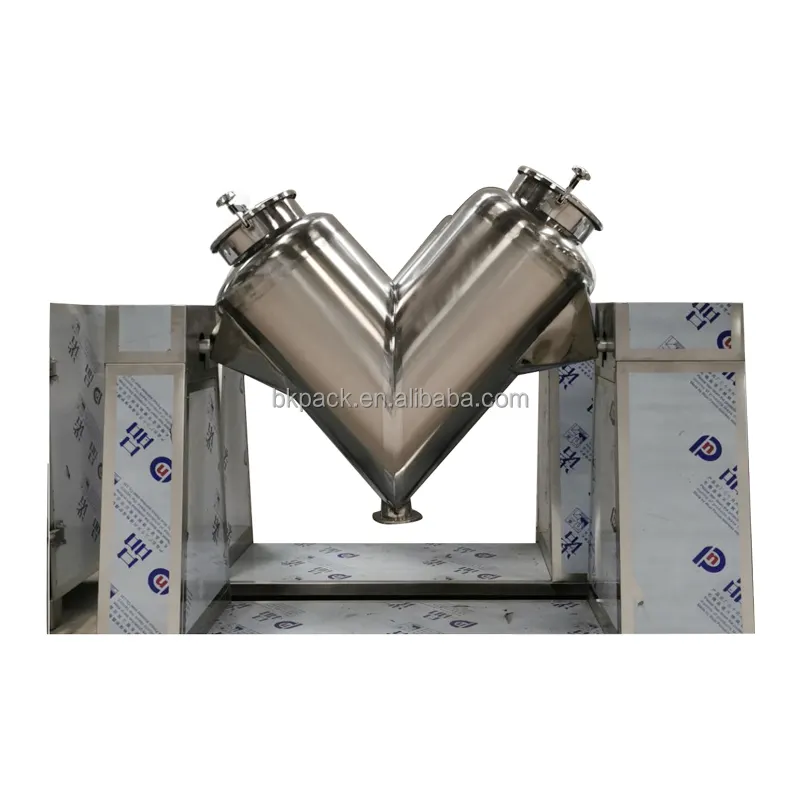 High Quality Customized Food Industry Powder Mixer V Type Powder Mixing Tank