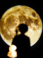 Lampe de Projection lune terre planète, lampe de chambre à coucher Table fille créative mi-automne Photo atmosphère enfants veilleuse Led