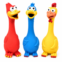 Jouet pour chien Poulet hurlant en caoutchouc naturel, jouet à mâcher couineur, jouet amusant pour animaux de compagnie, vente en gros OEM