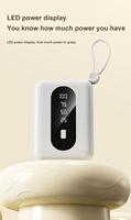 Nouvelle batterie externe portable 10000mAh avec écran LED, charge rapide 10W, entrée USB, sortie Type-C, câbles intégrés pour téléphones