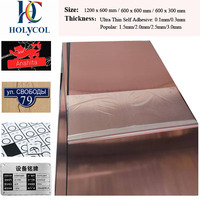 Plaque en plastique ABS double couleur à 2 couches, anti-rayures, gravure laser extérieure, pour trophée, médaille, plaque, badge, étiquette de parfum