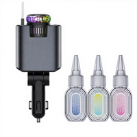 Diffuseur d'arômes et désodorisant de voiture électrique en alliage d'aluminium écologique, type rétractable, charge rapide Type-C PD 3.0