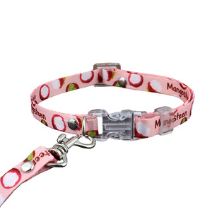 Accesorios para Mascotas, Conjunto de Correa y Collar de Poliéster con Dibujos Animados para Perros Pequeños y Gatos, Edición Limitada de Navidad, Correa para Pasear - Product Image 5