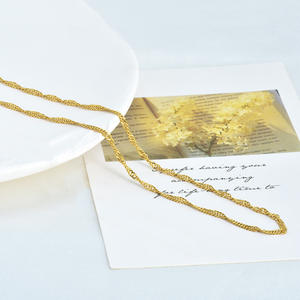 פטיננה זהב באיכות גבוהה ציפוי טיטניום נירוסטה שרשראות שרשראות - Product Image 4