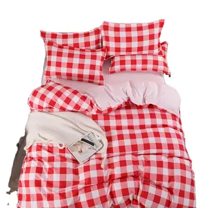 Распродажа по сниженной цене, удобное постельное белье из 100% полиэстера и микрофибры с наждачным рисунком, пододеяльник, покрывало, одеяло, Комплект постельного белья