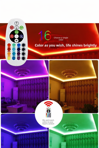 Tira de Luces LED RGB 110-220V 5050 60 LEDs/m IP65 Impermeable para Exteriores, Cambio de Color, Flexible, Sin Controlador, para Jardín - Product Image 4