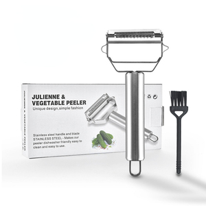 Éplucheur de julienne et éplucheur de légumes tranchants en acier inoxydable de qualité supérieure de vente chaude - Product Image 2