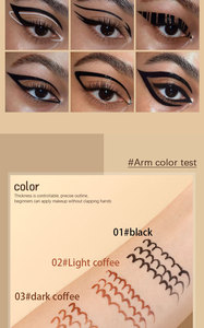 Crayon Eyeliner Waterproof 2026 à Séchage Rapide, Tenue Longue Durée, Anti-Bavures, Fini Mat, Ultra-Fin, Liquide pour Retouches - Product Image 6