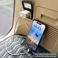 Prise de courant universelle LC300 Cargo avec charge rapide et panneau rétroéclairé LED pour accessoires Toyota Land Cruiser 2022-2025