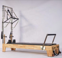 Mayoristas de Reformers de Pilates de Madera de Roble con Media Torre y Trapecio para Entrenamiento del Core, OEM ODM para Estudios, Gimnasios y Centros de Rehabilitación