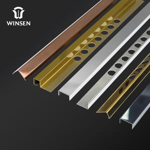 Profilé métallique de technologie avancée pour carrelage de douche, <span class=keywords><strong>bandes</strong></span> de finition fines en acier inoxydable 201 304 au design unique - Product Image 1