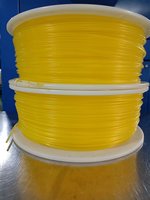 Rollo de cable PMMA de 2mm de color, rojo, azul, amarillo, naranja, verde, PMMA, fibra óptica resplandeciente para luces e iluminación de fibra óptica LED
