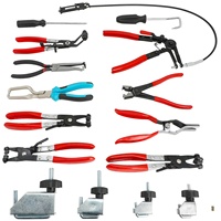 Kit de 15 Pièces d'Outils de Démontage de Colliers de Serrage pour Tuyaux d'Eau et de Carburant de Radiateur Automobile Super Complet