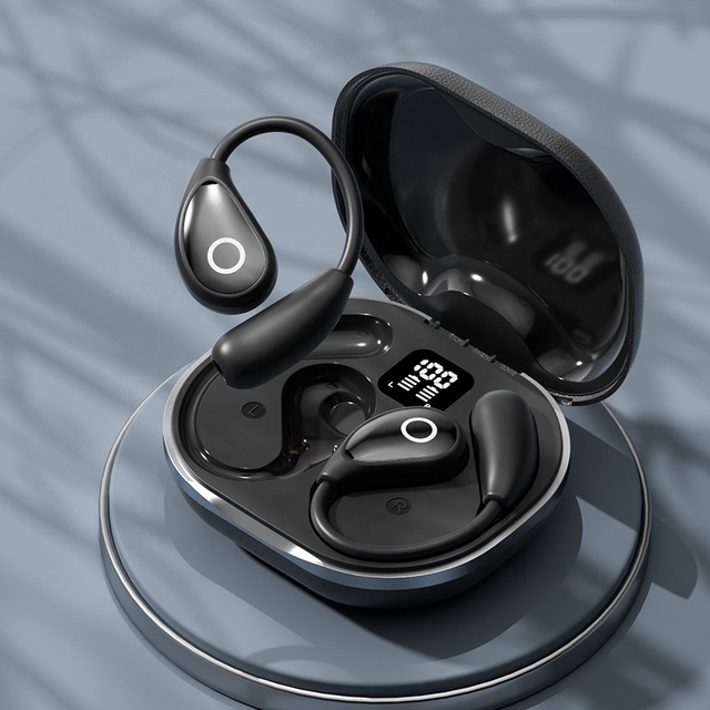 2025 AI Noise Cancelling TWS Sports Earbuds 5.4 Waterproof LED Battery JL IPX7 Hi-Fi Sound Touch Control Ear-hook Type-C 30ms