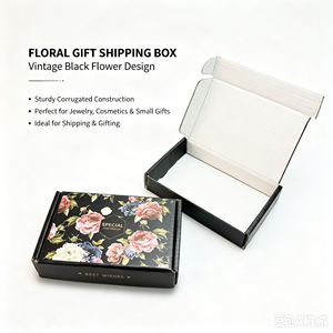 Custom Logo Gold Foil Stamping <b>Large</b> Shipping <b>Box</b> for Business Flower Packaging Corrugated Mailing Boxes - Product Image 4