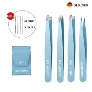 Pinzas para Cejas con Punta Inclinada y Logotipo Personalizado, Pinzas de Acero Inoxidable para Manicura, Depilación, Herramienta de Salón - Product Image 4