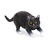 Figur Hewan Model Patung Simulasi PVC Solid Grosir Figur Kucing Pastoral Mainan Figur Hewan