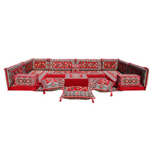 Set di Cuscini per Divano da Terra in Stile <span class=keywords><strong>Marocchino</strong></span>, Imbottitura in Spugna, Rivestimento Simil-Velluto, Arredamento Multifunzionale di Qualità da Esportazione - Product Image 1