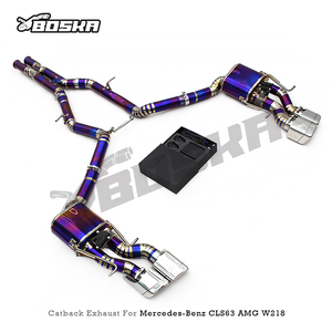 Sistema de <span class=keywords><strong>Escape</strong></span> Catback de Titanio OBM para Mercedes-Benz CLS63 <span class=keywords><strong>AMG</strong></span> W218 5.5T 2013-2017, Válvula de <span class=keywords><strong>Escape</strong></span> con Control de Silenciador - Product Image 6