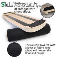 Planche d'équilibre en bois Shinho, logo personnalisé en gros, planche d'équilibre oscillante pour la remise en forme, le yoga et l'exercice