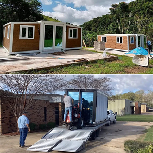 Casa de contenedores de acero galvanizado expandible prefabricada de la marca Carter, popular en el mundo para uso en villas, incluye dormitorio - Product Image 5